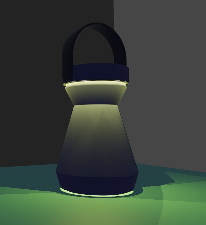 TABLE LAM Free low-poly 3D model_2