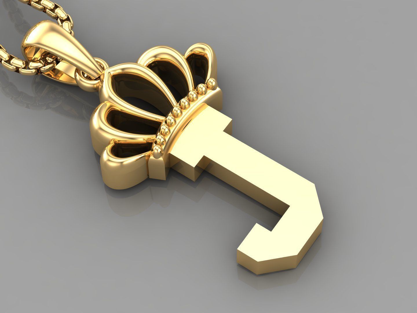 Collection Album Initial Light Gold Letter Alphabet Version 8 3D print model_10