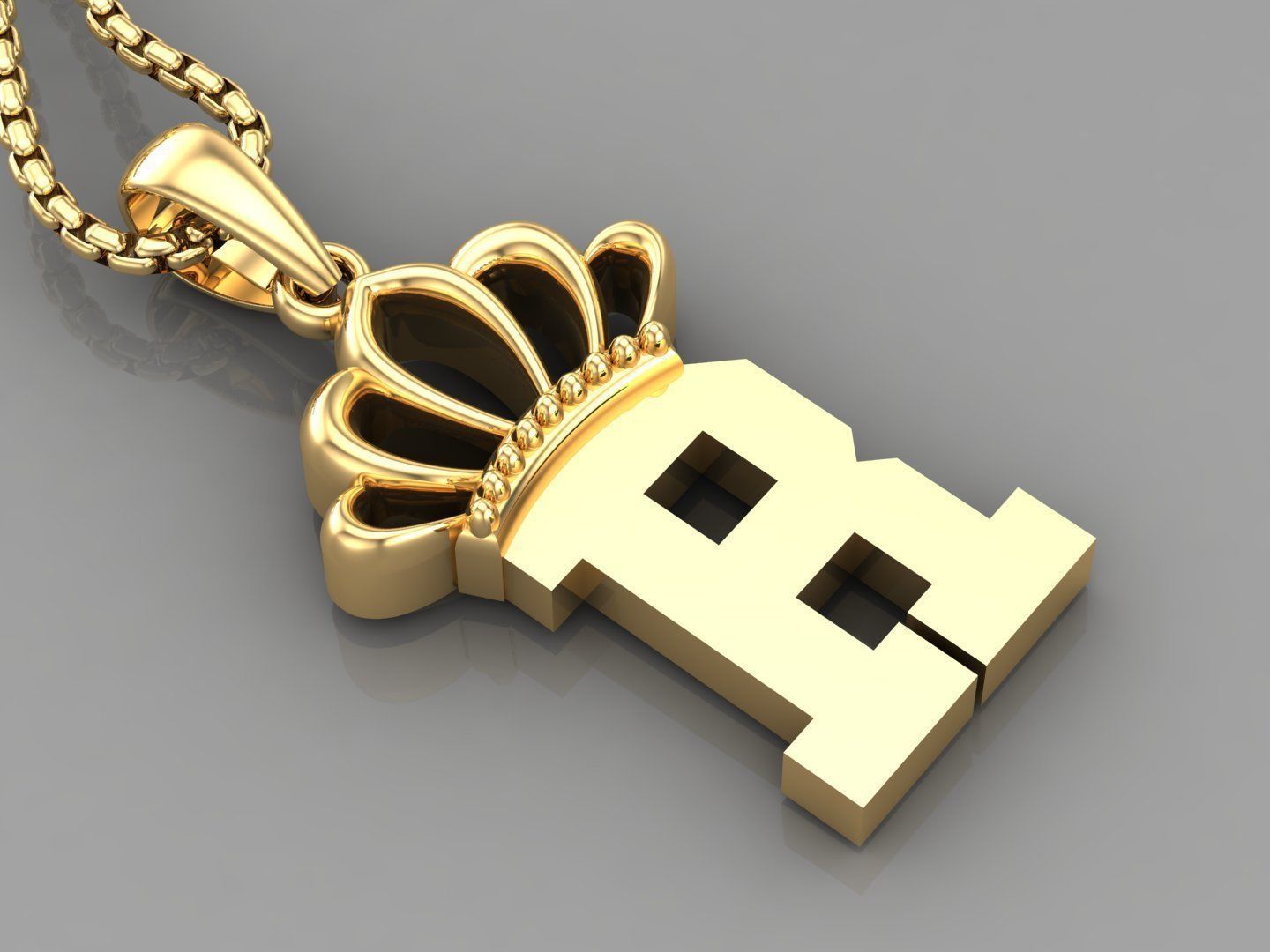 Collection Album Initial Light Gold Letter Alphabet Version 8 3D print model_18