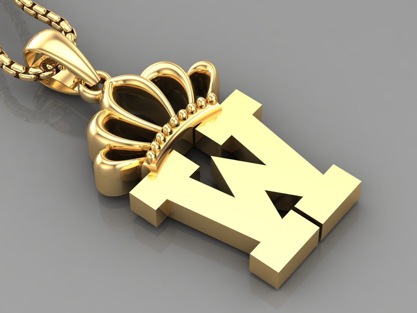 Collection Album Initial Light Gold Letter Alphabet Version 8 3D print model_23