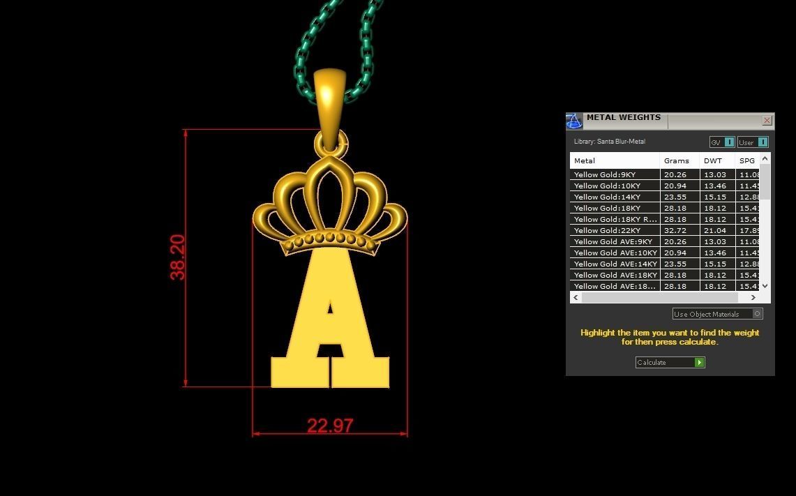 Collection Album Initial Light Gold Letter Alphabet Version 8 3D print model_27