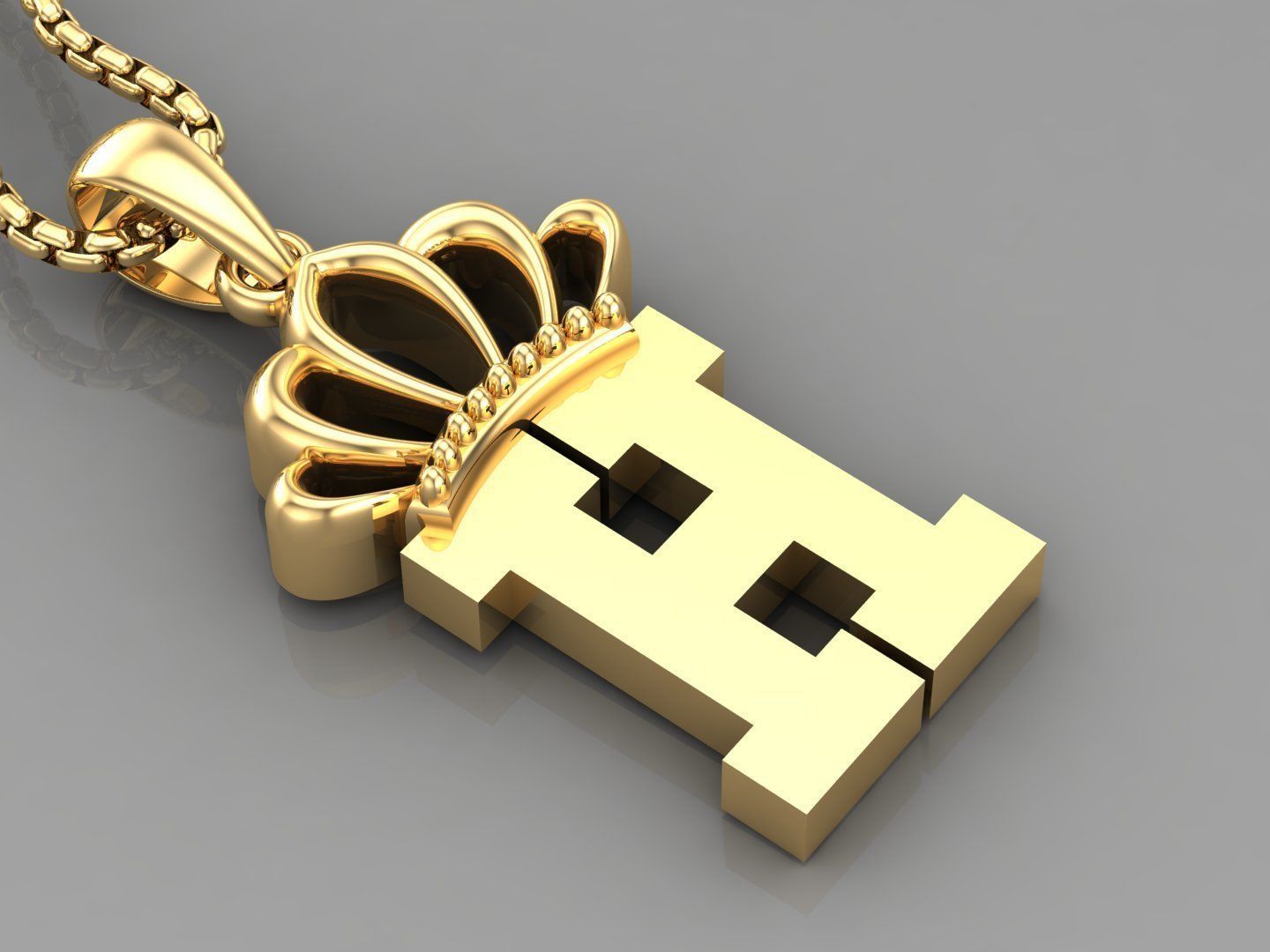 Collection Album Initial Light Gold Letter Alphabet Version 8 3D print model_8