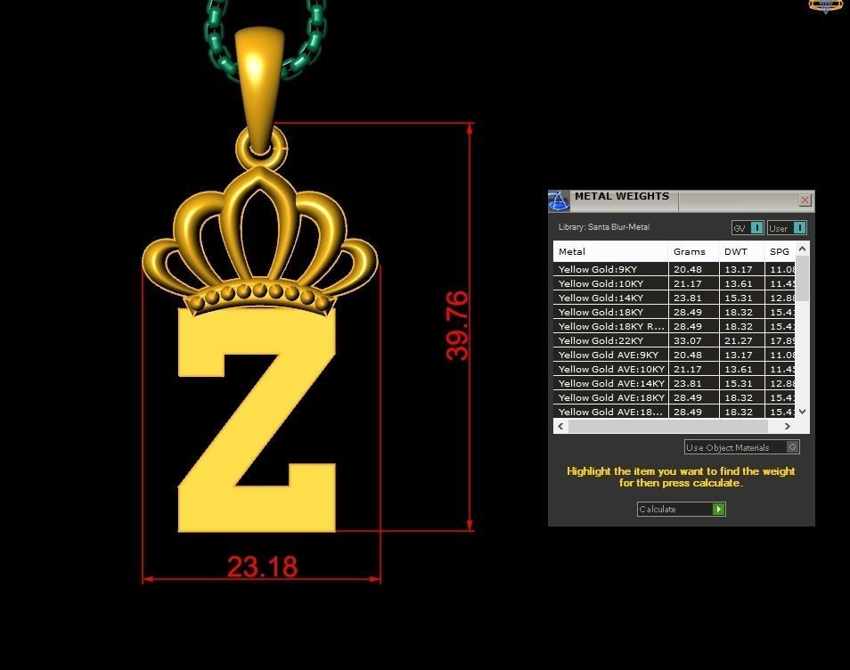 Collection Album Initial Light Gold Letter Alphabet Version 8 3D print model_52