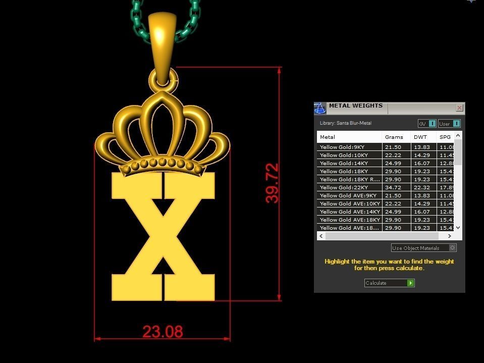 Collection Album Initial Light Gold Letter Alphabet Version 8 3D print model_50