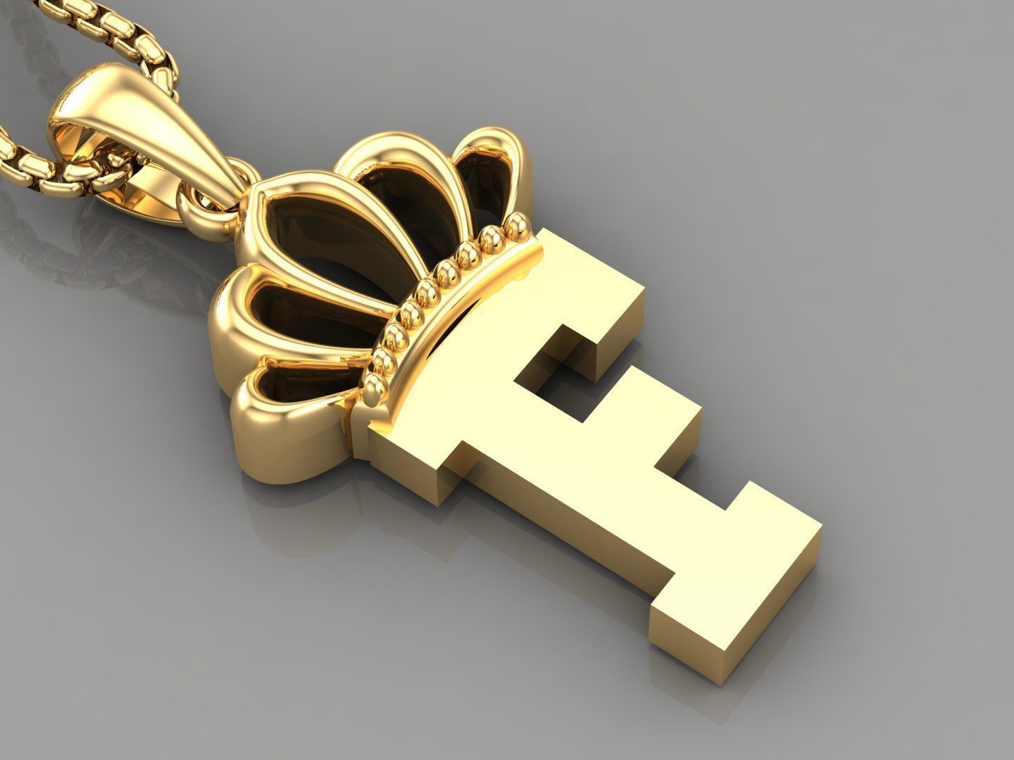 Collection Album Initial Light Gold Letter Alphabet Version 8 3D print model_6