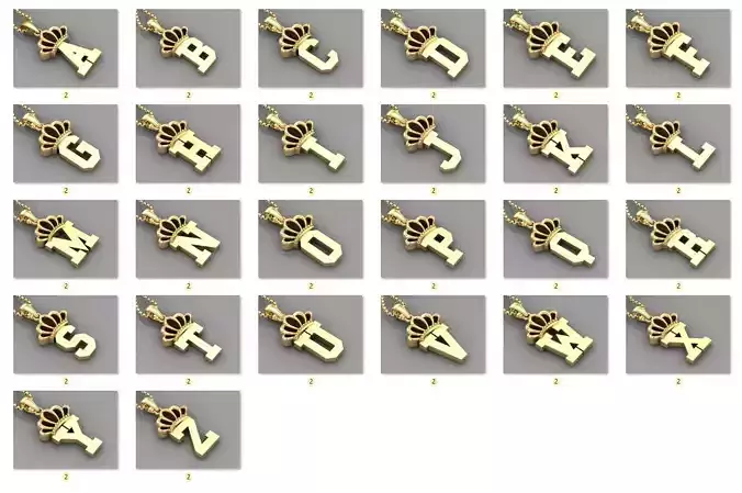 Collection Album Initial Light Gold Letter Alphabet Version 8