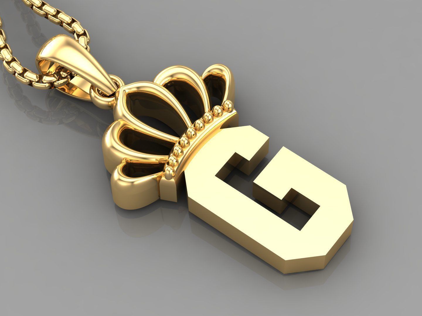 Collection Album Initial Light Gold Letter Alphabet Version 8 3D print model_7