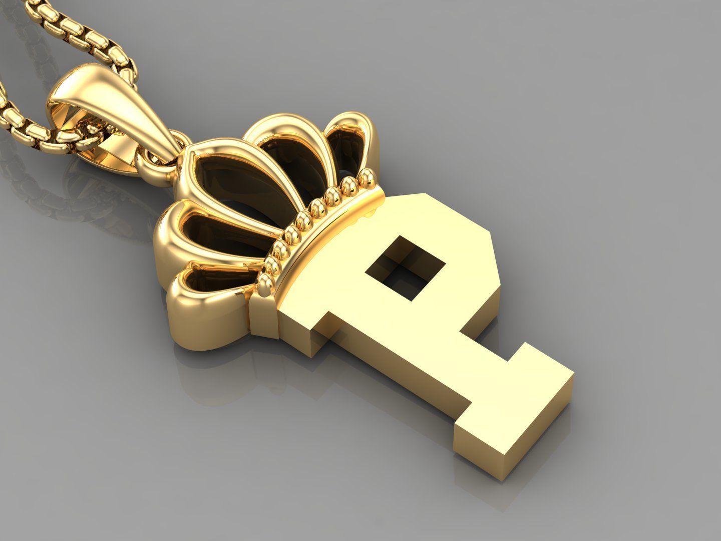 Collection Album Initial Light Gold Letter Alphabet Version 8 3D print model_16