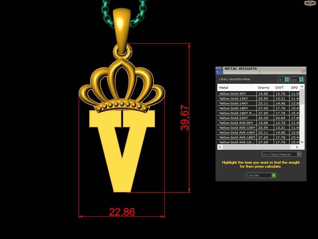 Collection Album Initial Light Gold Letter Alphabet Version 8 3D print model_48