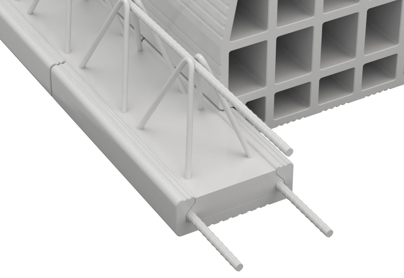 Hollow Clay Floor Slab Block System 3D model_9