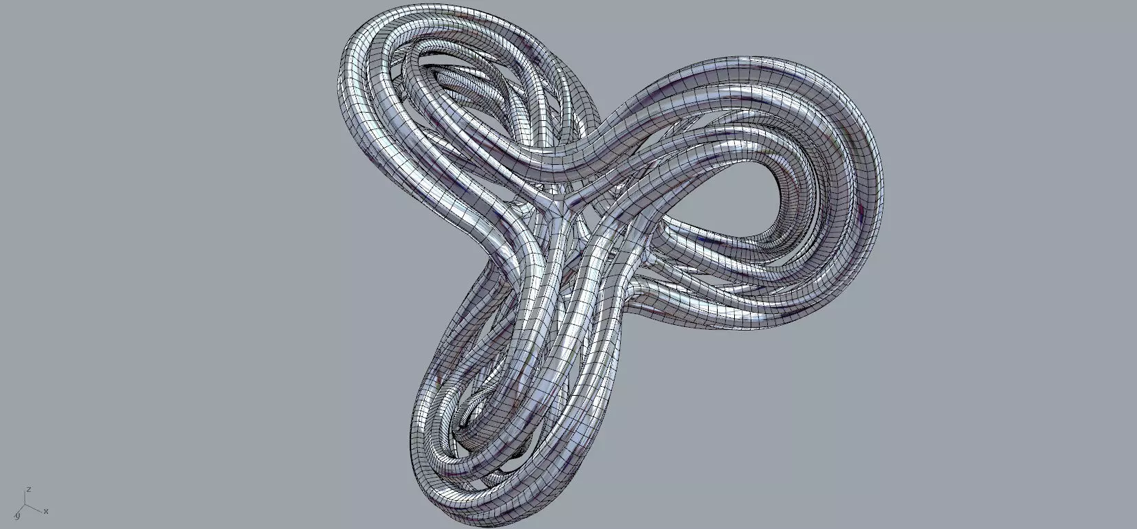 Platonic silver spiral Free 3D model