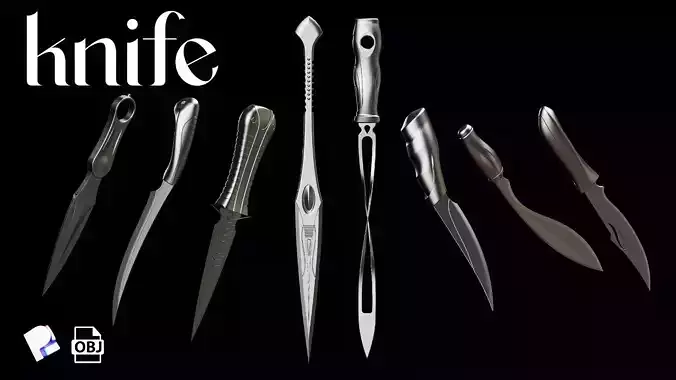 Knifes Set 3D