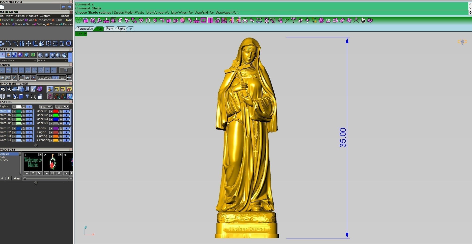 Mother Teresa 3D print model_9