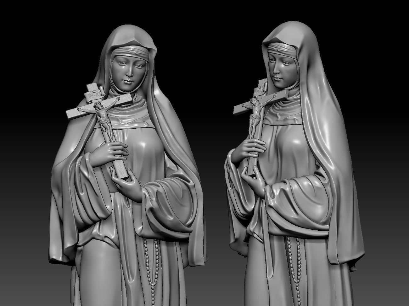 Mother Teresa 3D print model_5