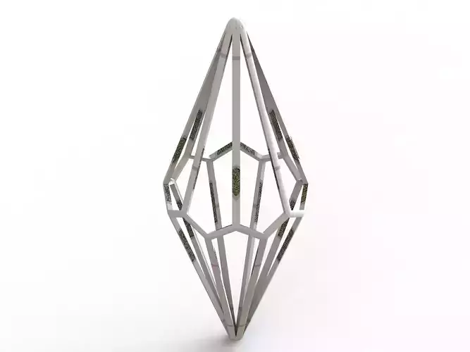 Wireframe Shape Octagonal Trapezohedron