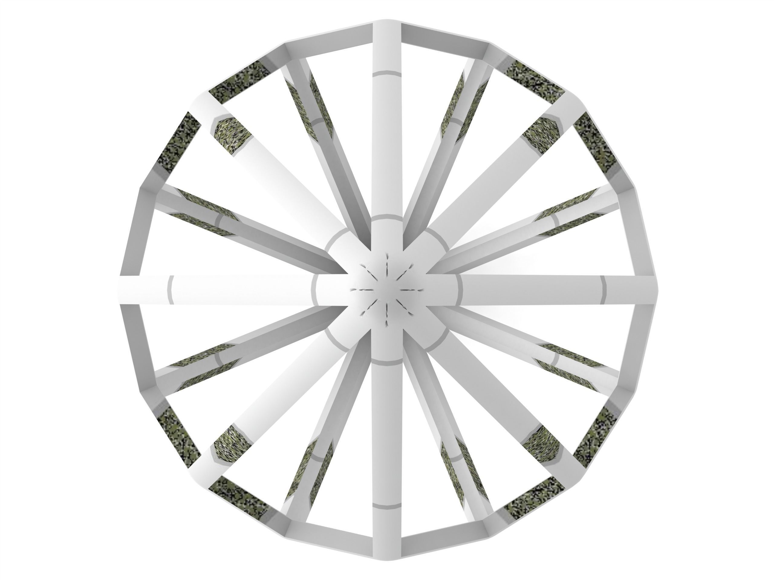 Wireframe Shape Octagonal Trapezohedron 3D print model_1