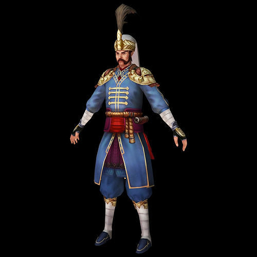 medieval soldier guard turkish janissary Low-poly 3D model