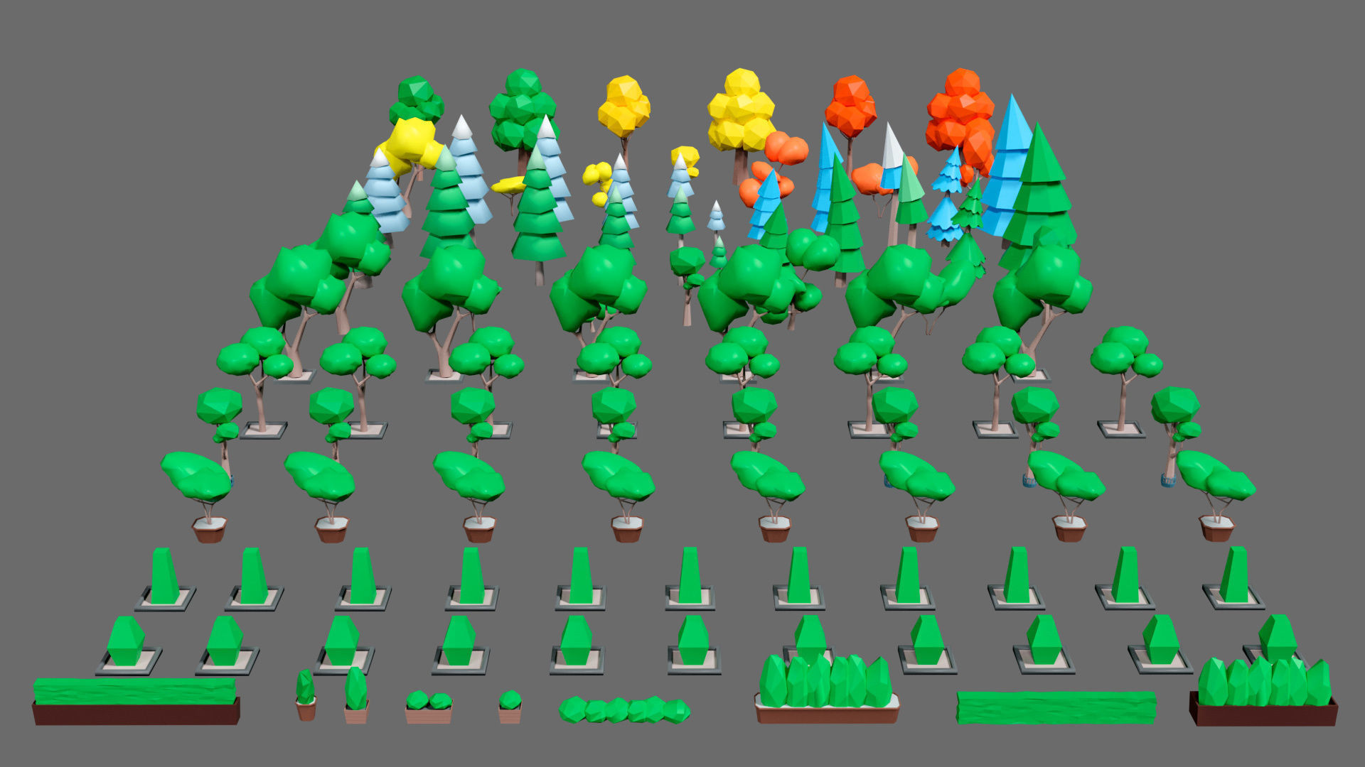 Props for the city Low-poly 3D model_41