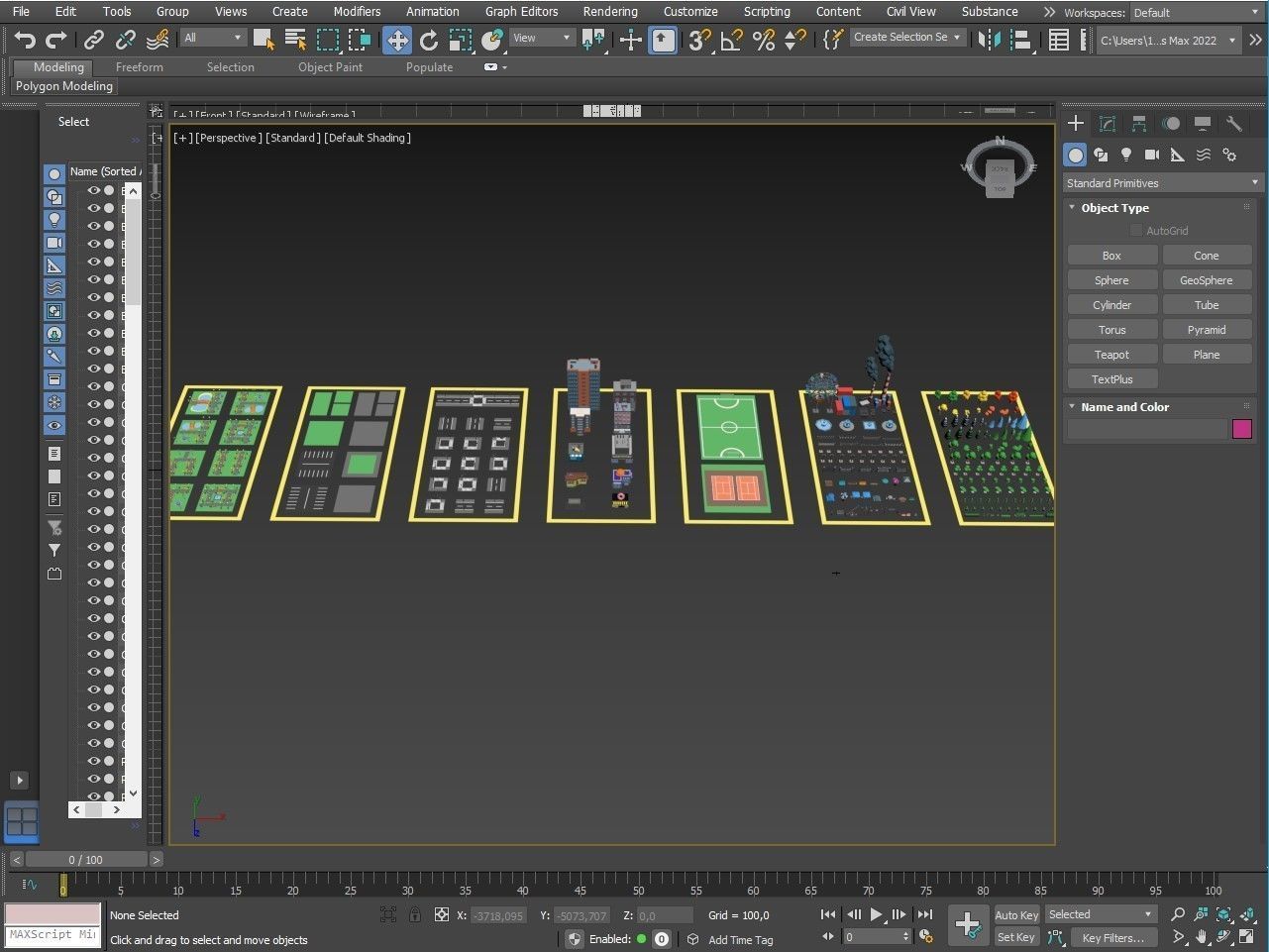Props for the city Low-poly 3D model_50