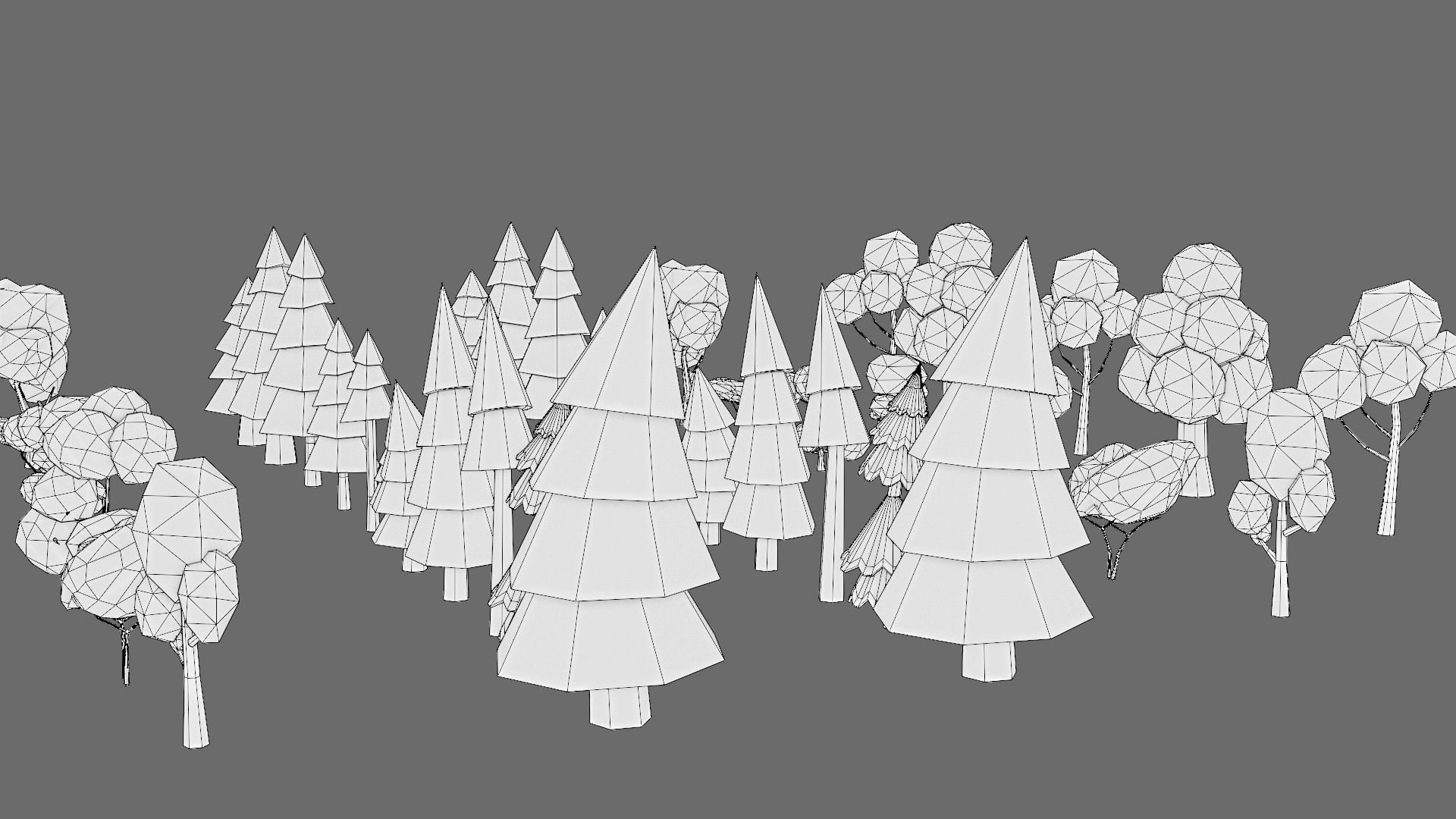 Props for the city Low-poly 3D model_49