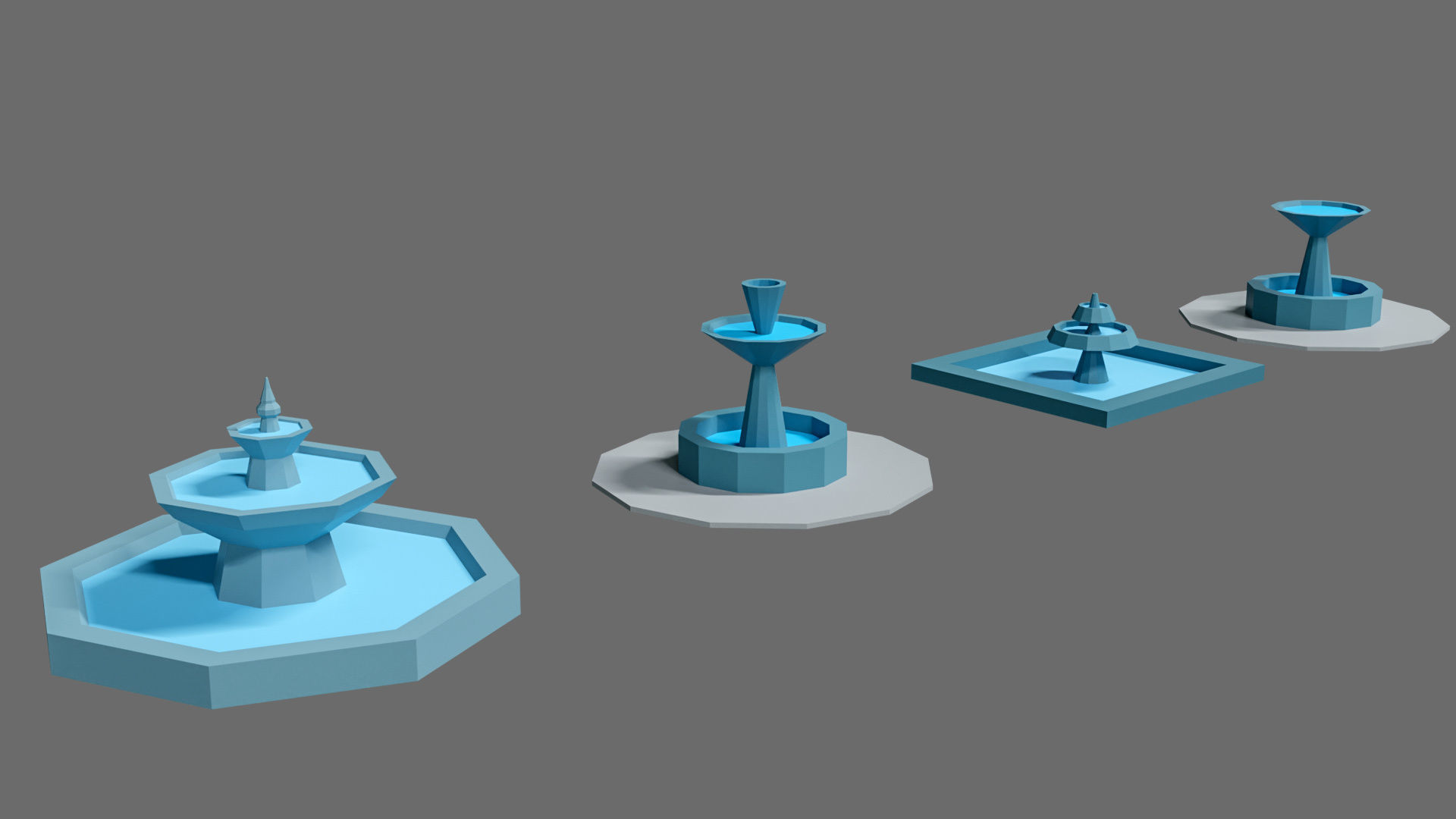 Props for the city Low-poly 3D model_30
