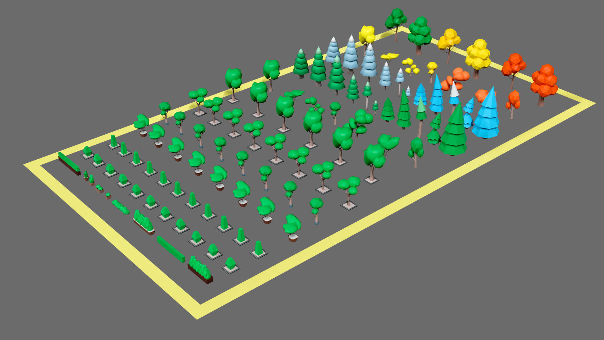 Props for the city Low-poly 3D model_45