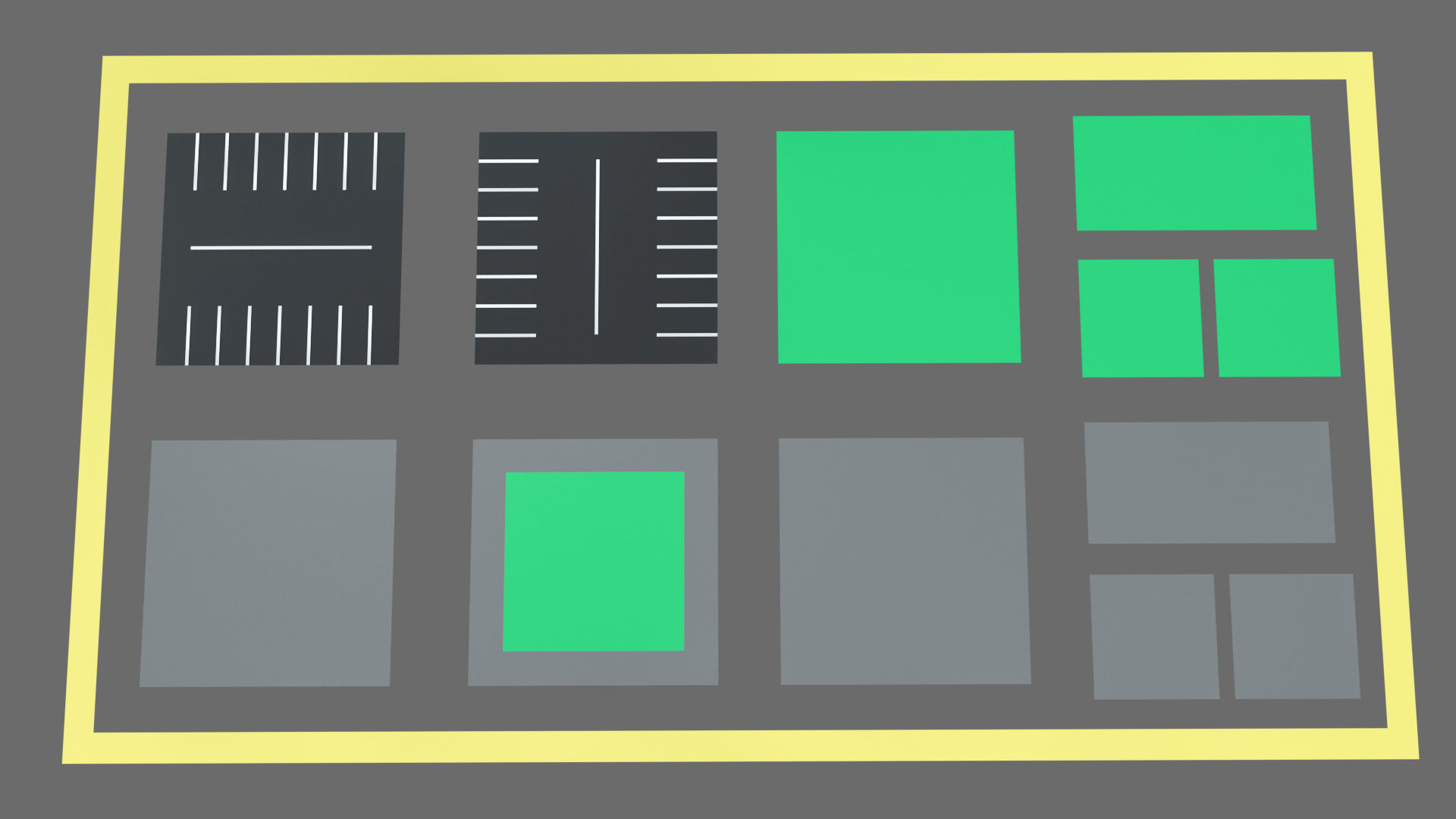 Props for the city Low-poly 3D model_6