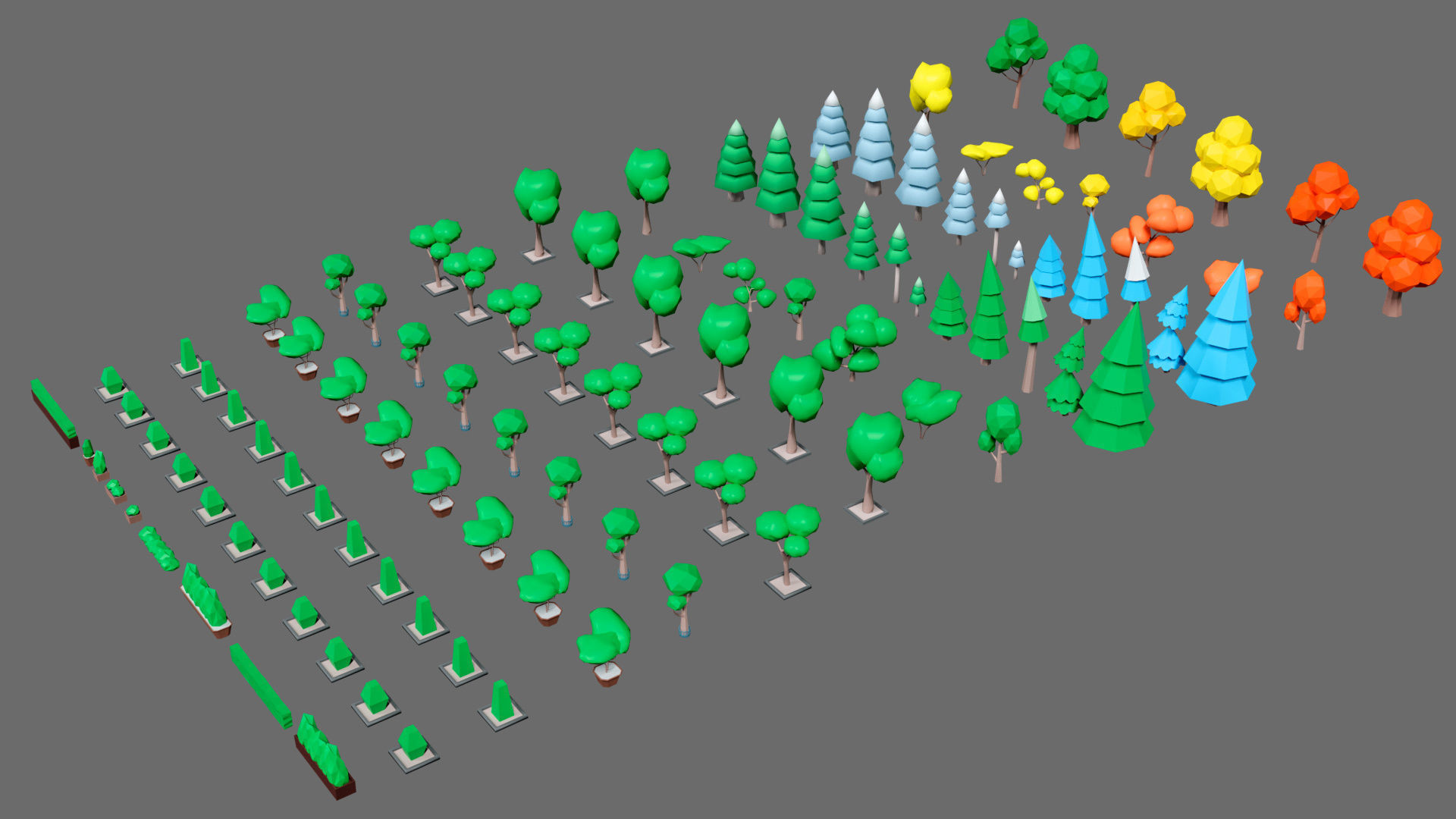 Props for the city Low-poly 3D model_40