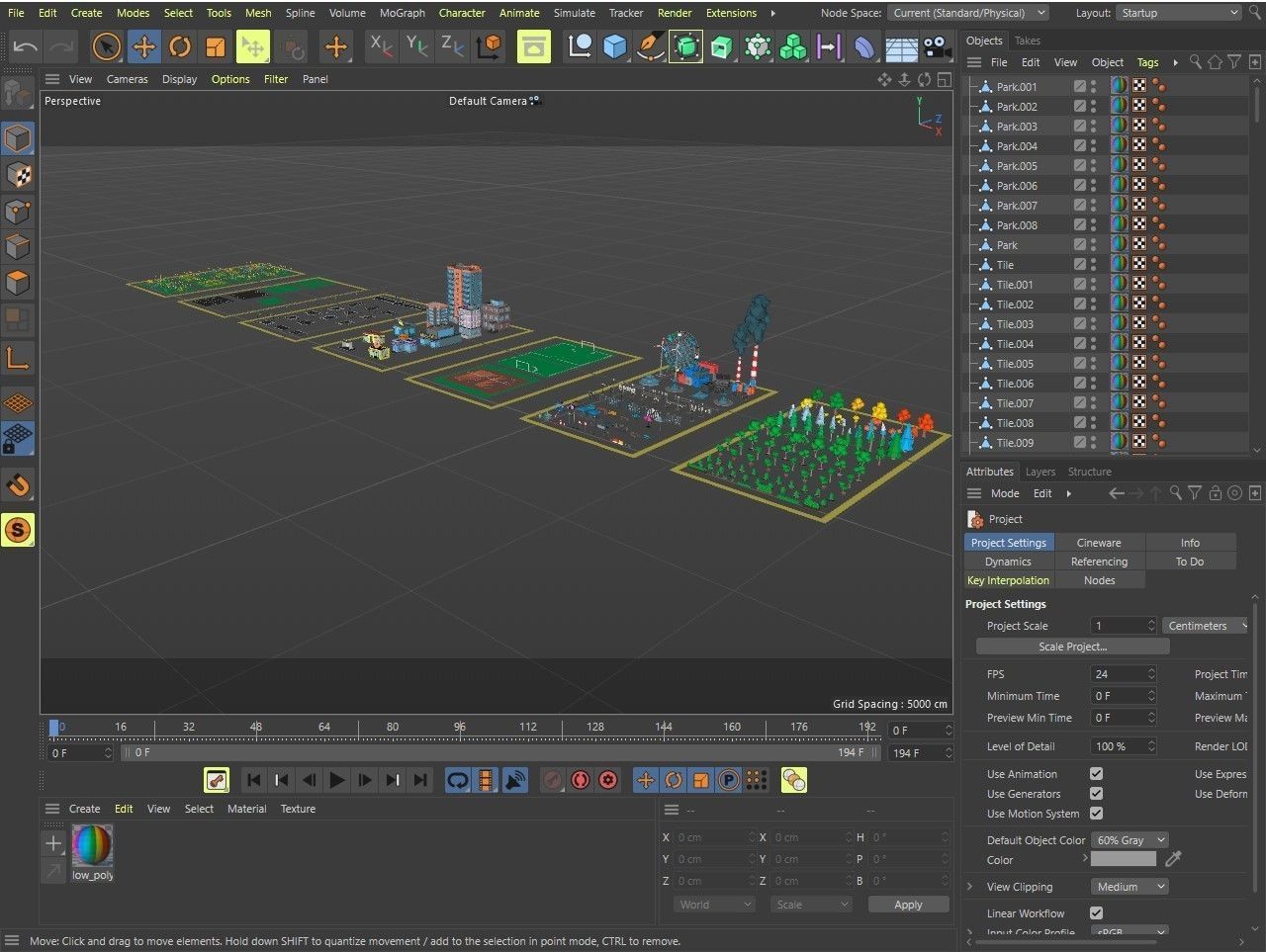 Props for the city Low-poly 3D model_52