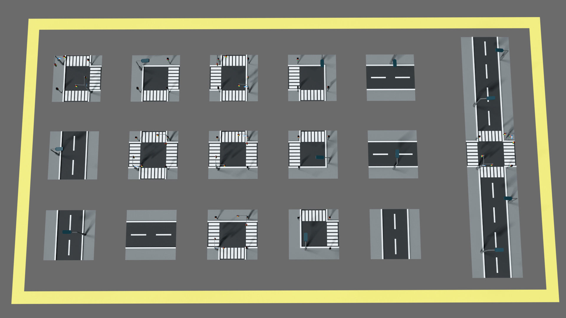 Props for the city Low-poly 3D model_11