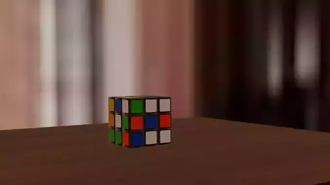 RUBIKS CUBE AND CARTOON BIRDS AND 3D MODELS