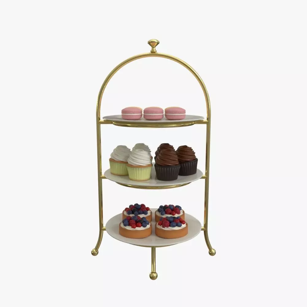 Afternoon Tea 3D model_0