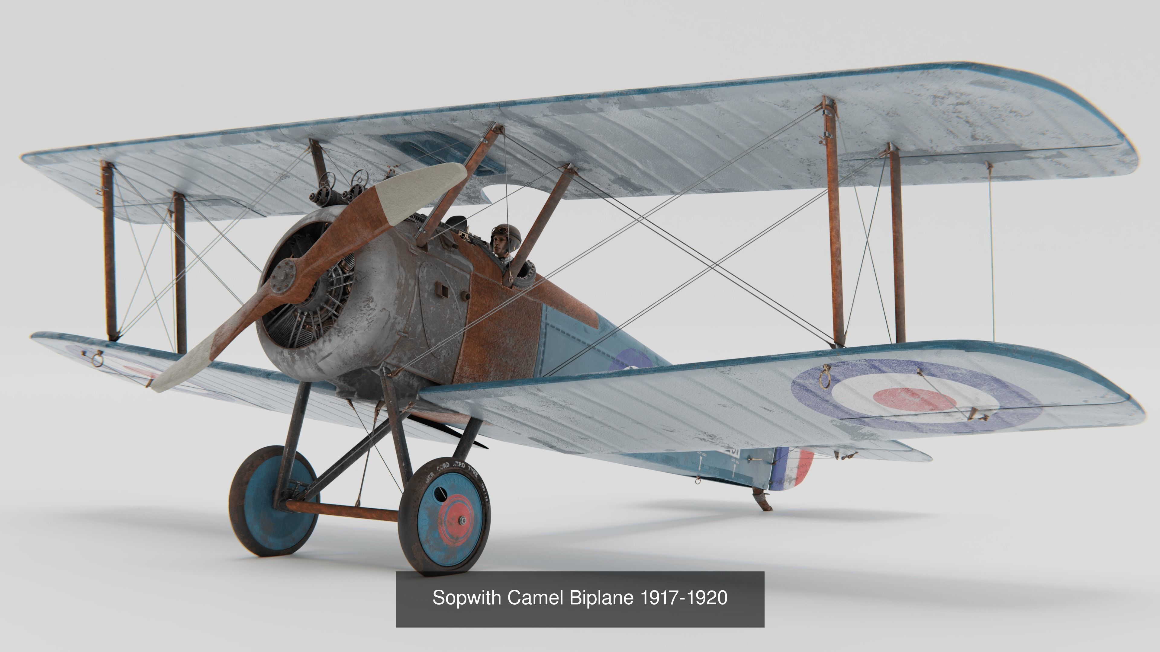 Historic Aircraft Set 3D Model Collection_3
