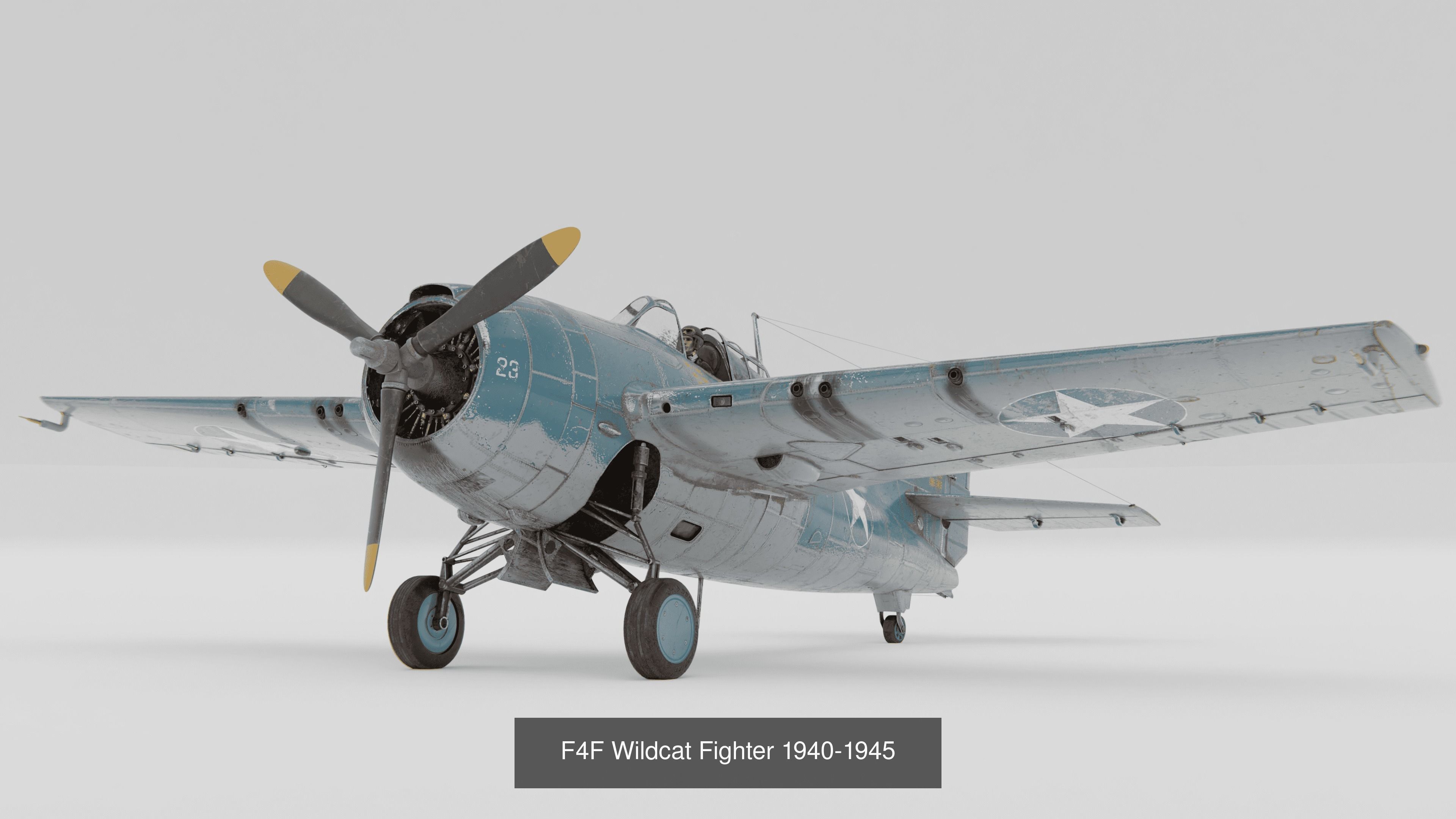 Historic Aircraft Set 3D Model Collection_4
