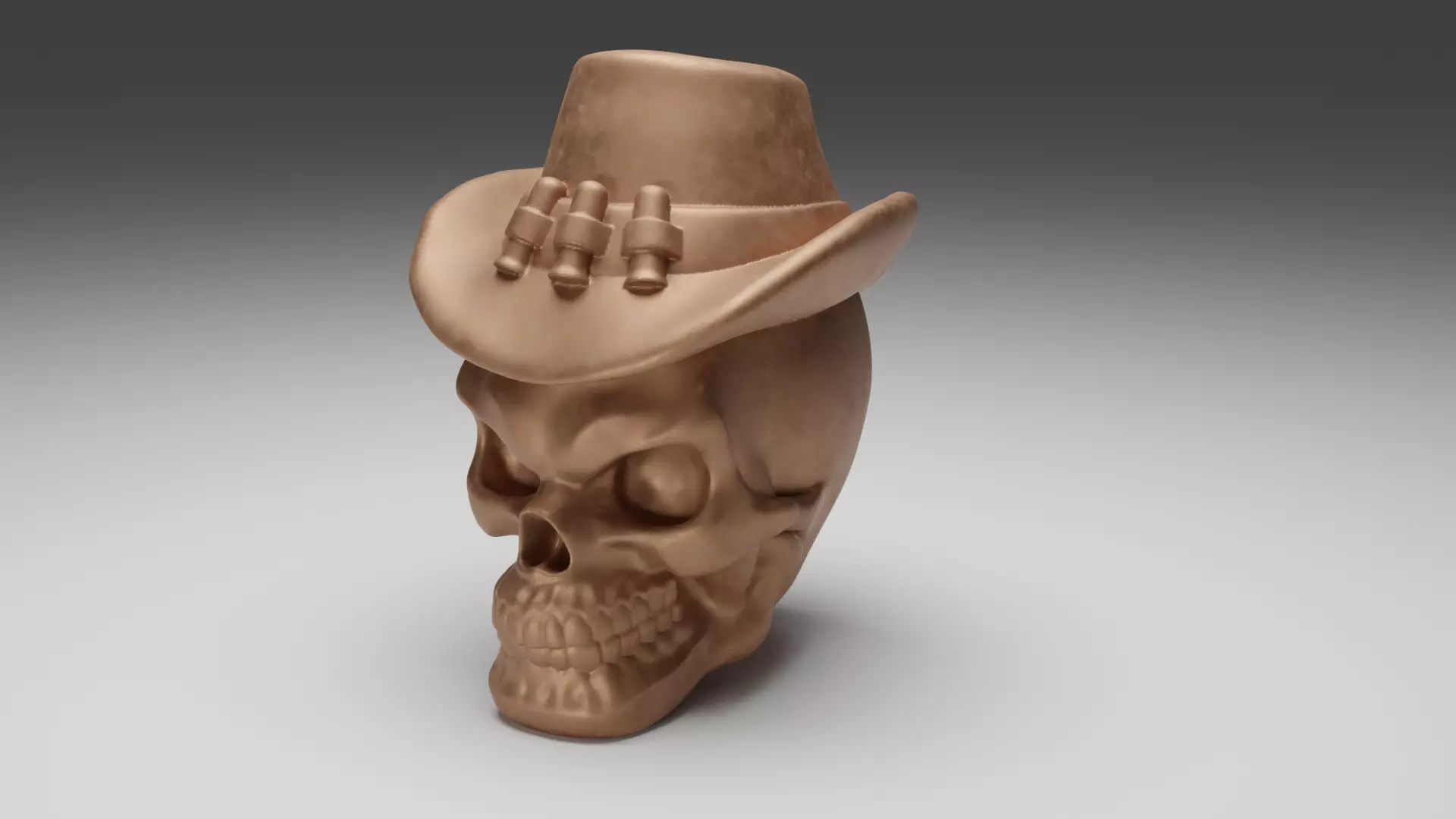 A head in a hat 3D print model_0