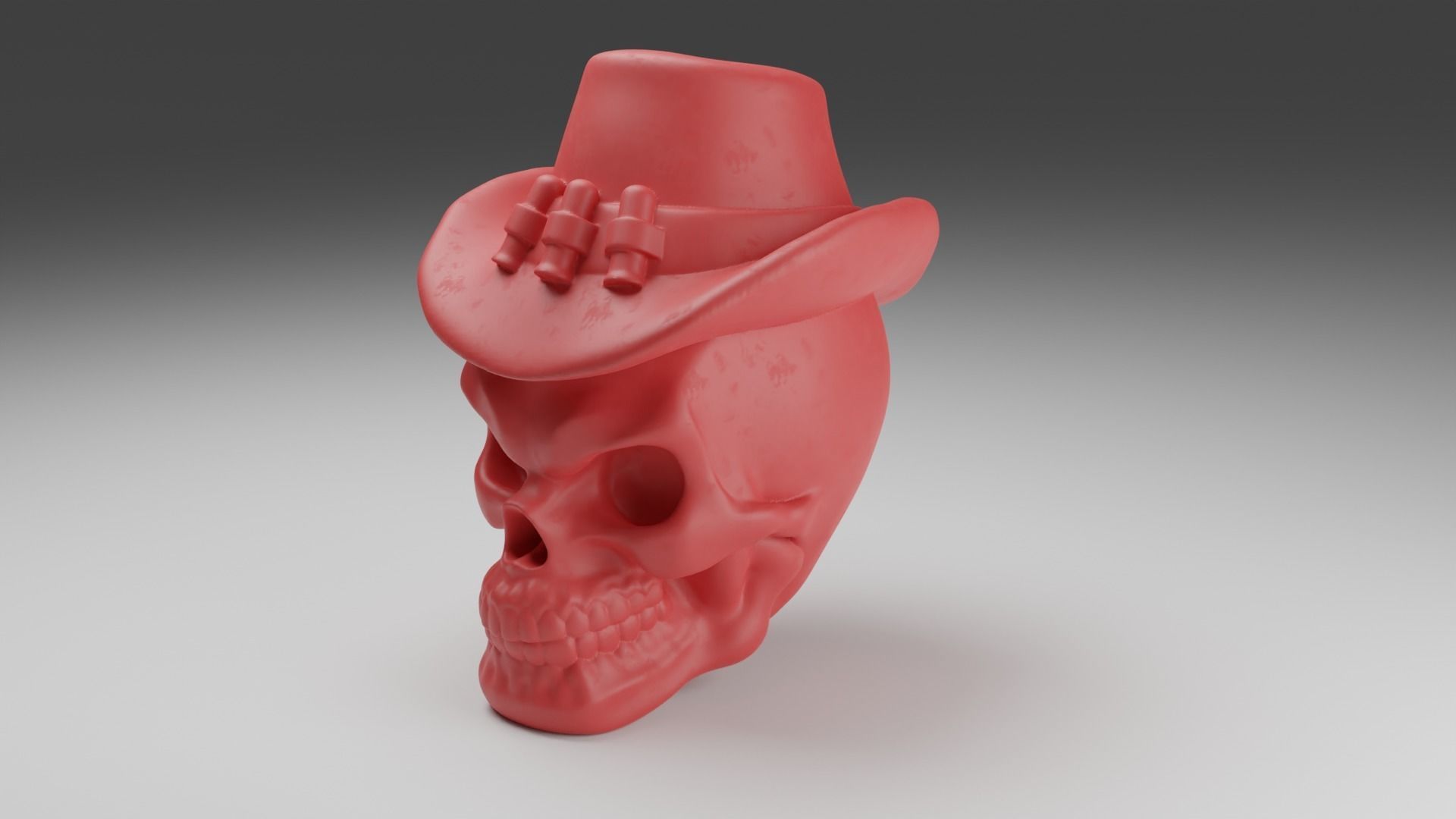 A head in a hat 3D print model_4