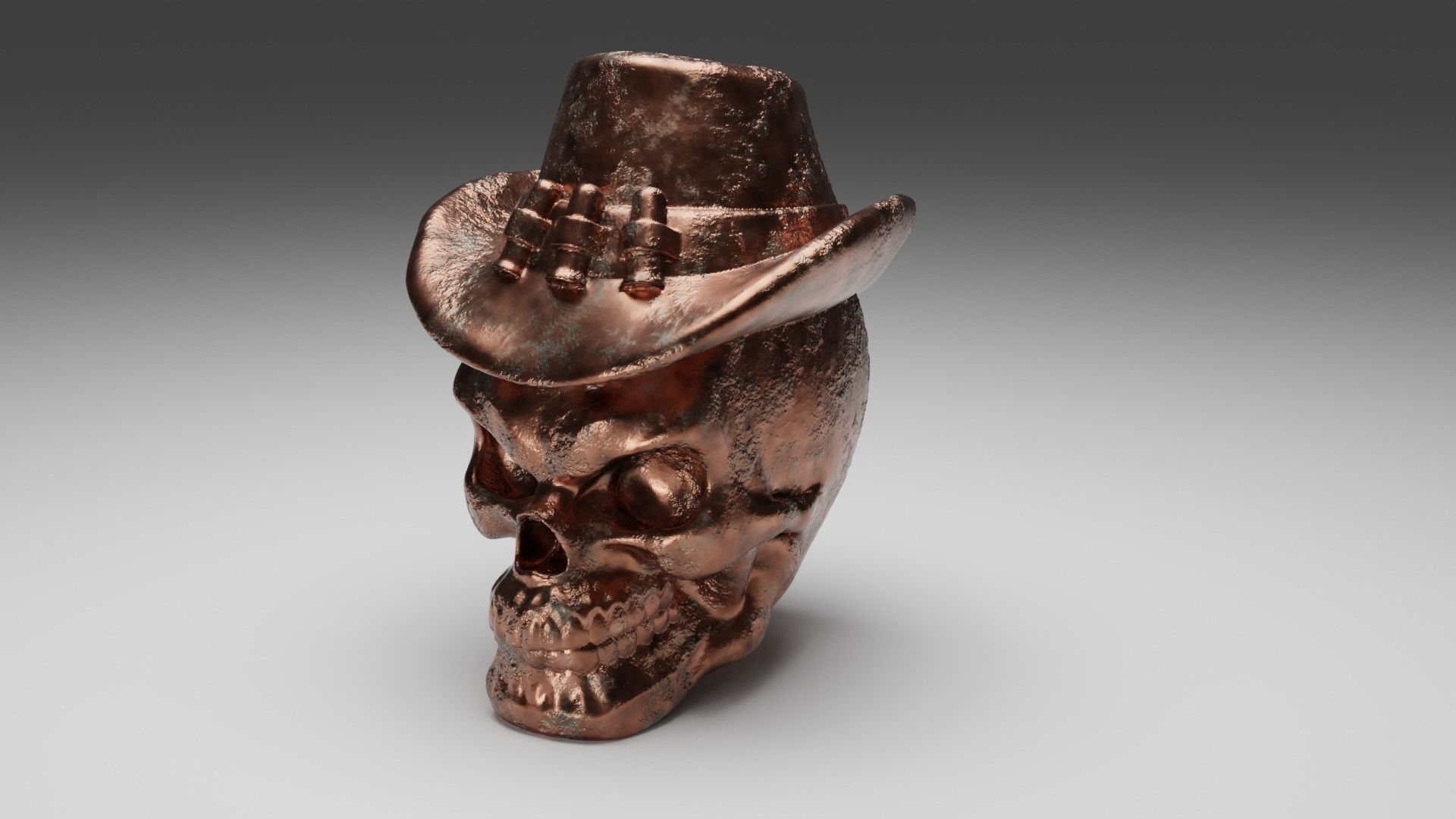 A head in a hat 3D print model_1