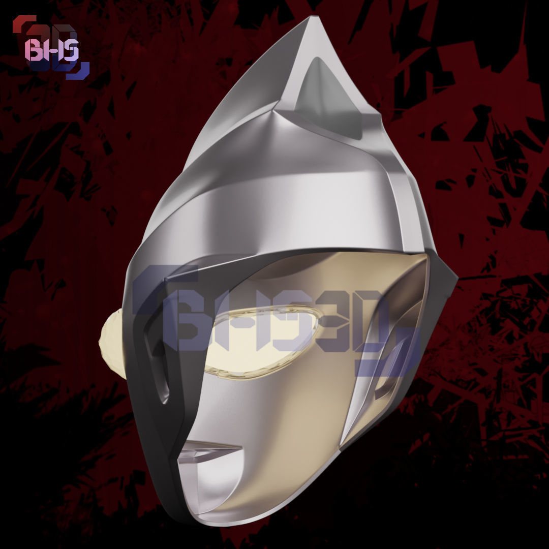 Ultraman TIGA Helmet 3D 3D print model_2