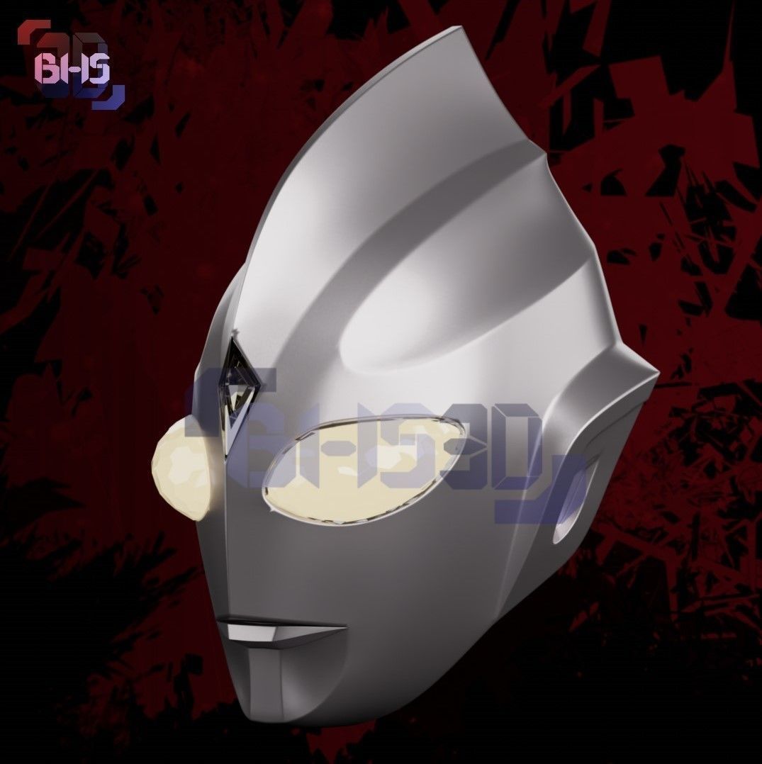 Ultraman TIGA Helmet 3D 3D print model_1