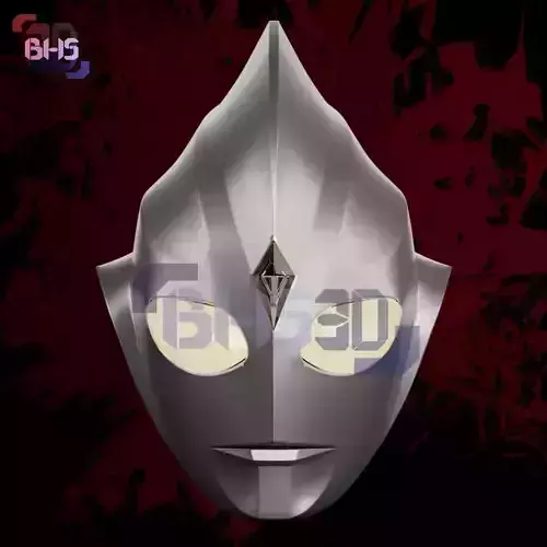 Ultraman TIGA Helmet 3D 3D print model