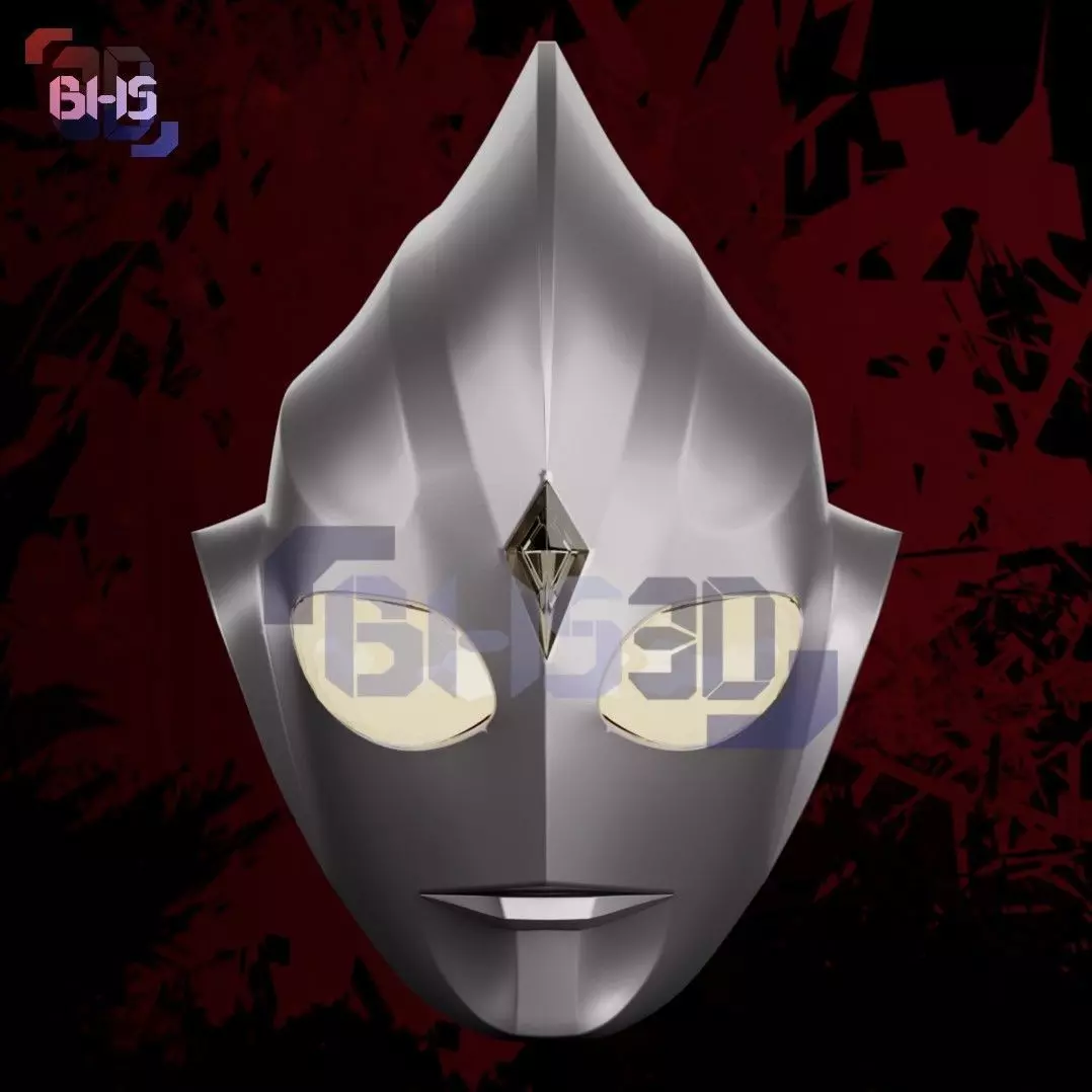 Ultraman TIGA Helmet 3D 3D print model_0