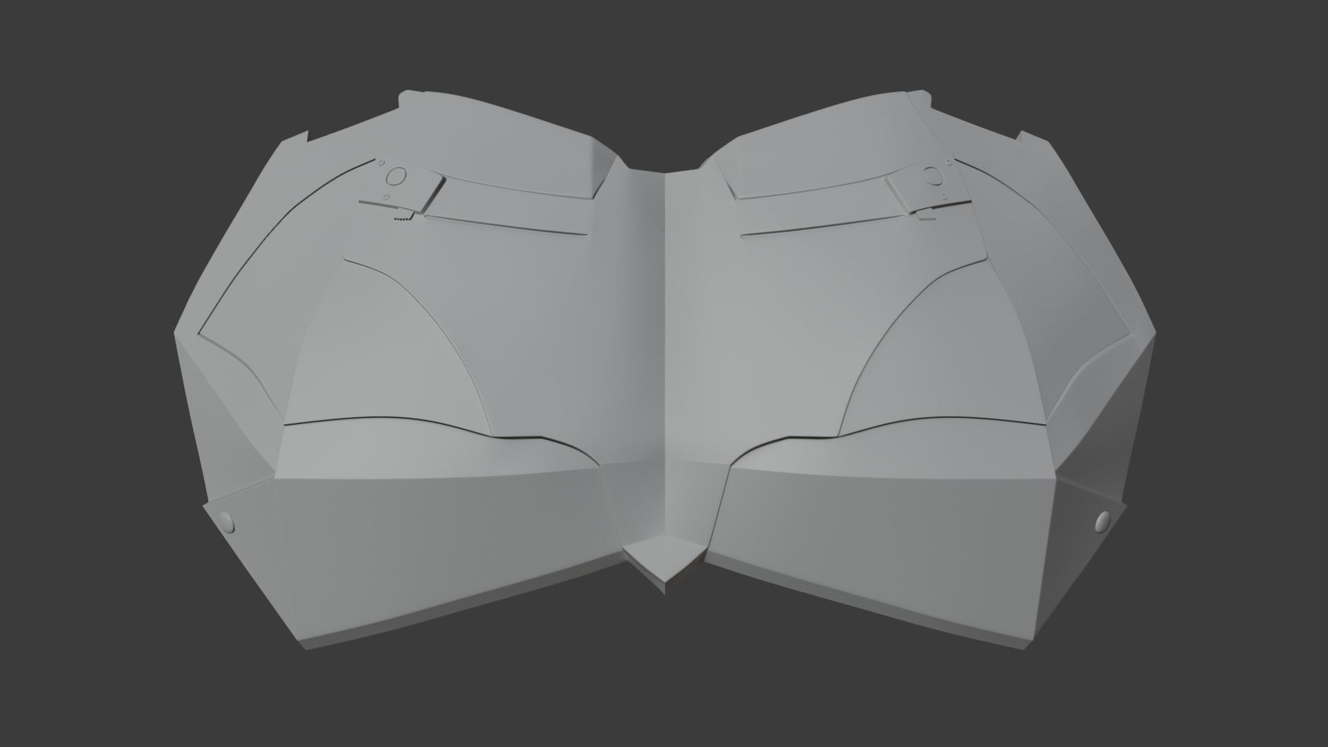 plastron THE BATMAN ROBERT PATTINSON ET BEN AFFLECK 3D print model_6