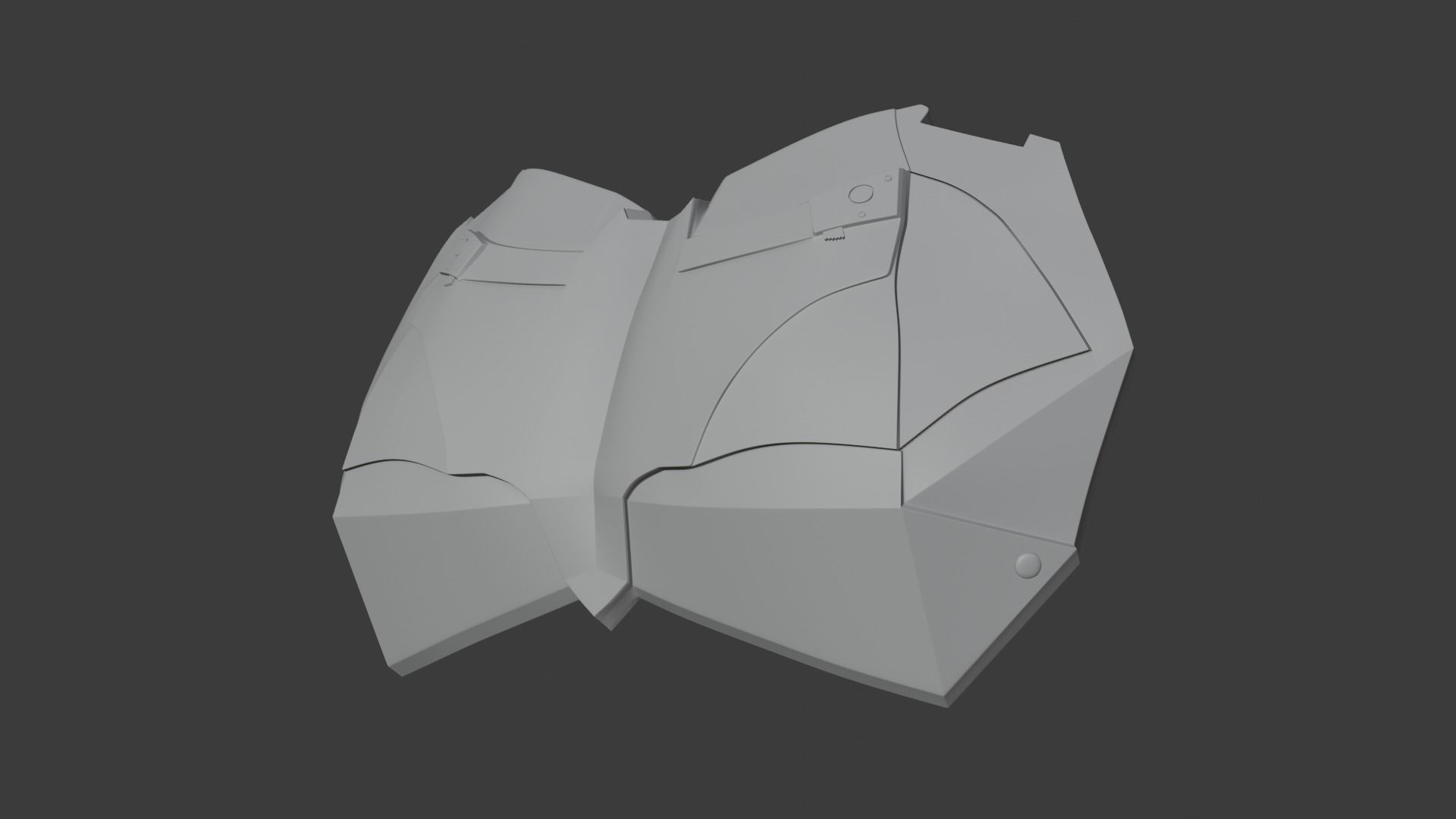 plastron THE BATMAN ROBERT PATTINSON ET BEN AFFLECK 3D print model_4