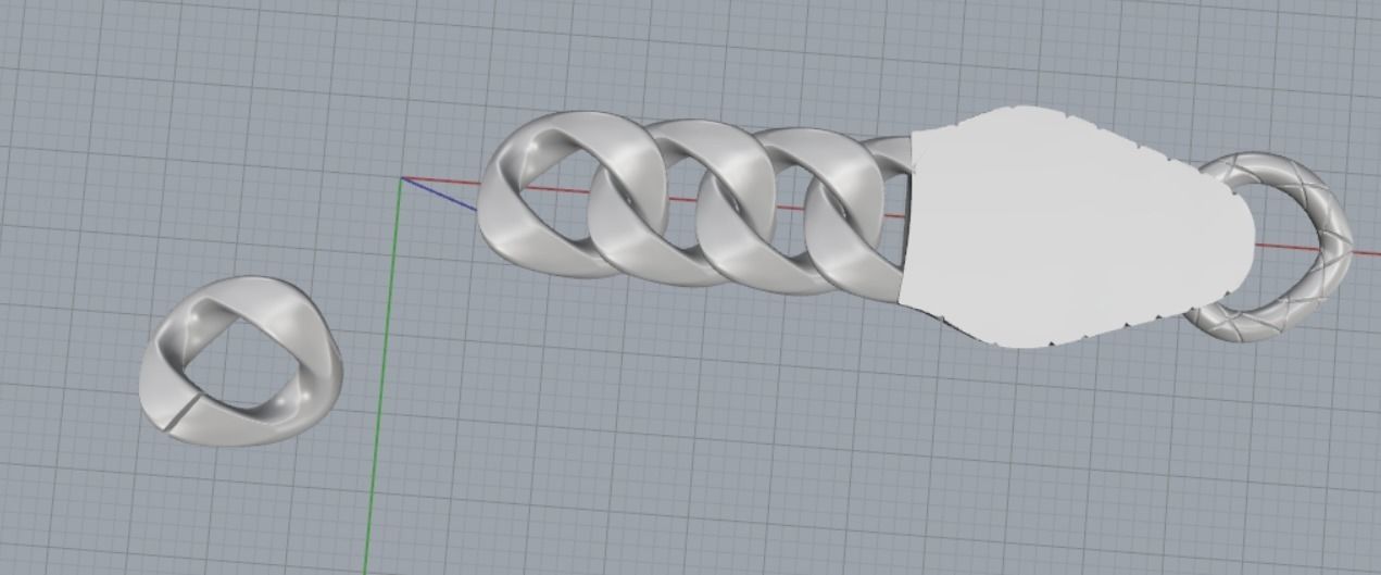 snake bracelet 3D print model_17