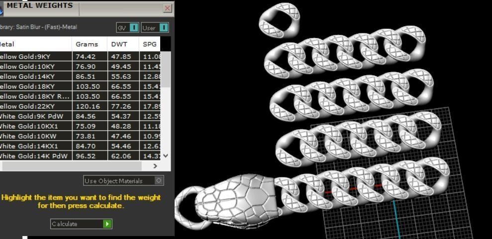 snake bracelet 3D print model_12