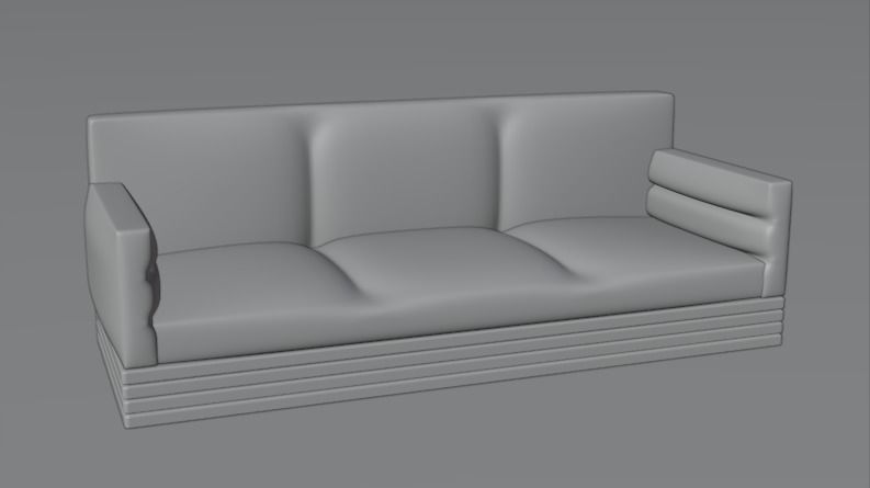 3D Sofa model 3D model_1