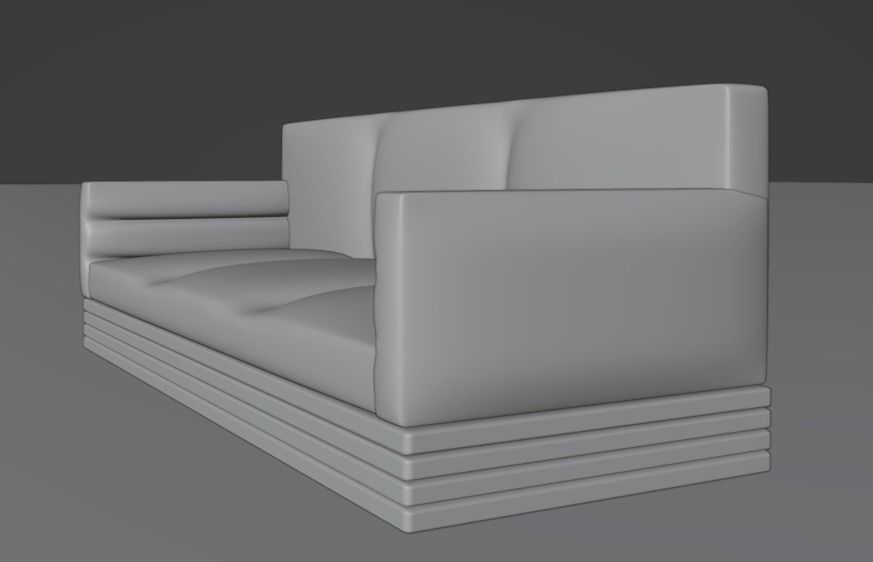 3D Sofa model 3D model_3