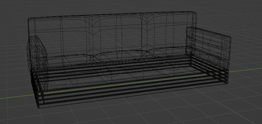 3D Sofa model 3D model_5