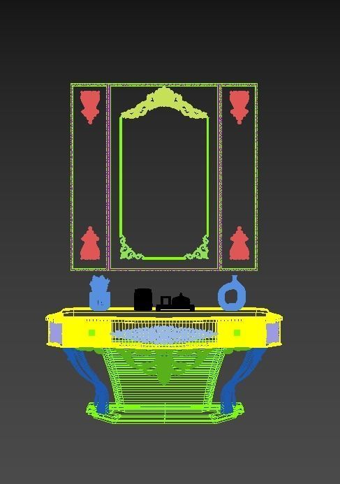 A beautiful and classic design for the vanity 3D model_6