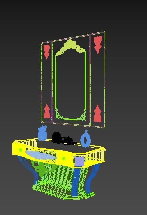 A beautiful and classic design for the vanity 3D model_7